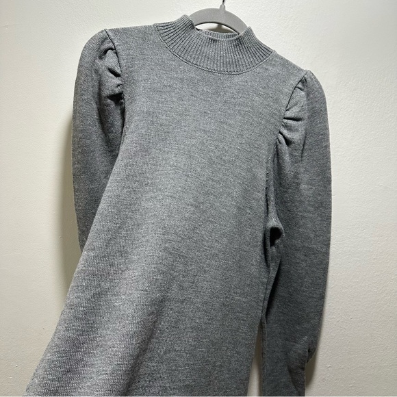 WAYF Lola Puff Sleeve Sweater Dress - Picture 3 of 5